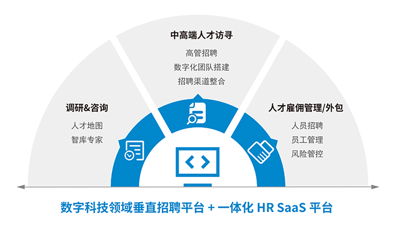 人力资源公司PG 国际一站式数字化转型人才解决方案示意图